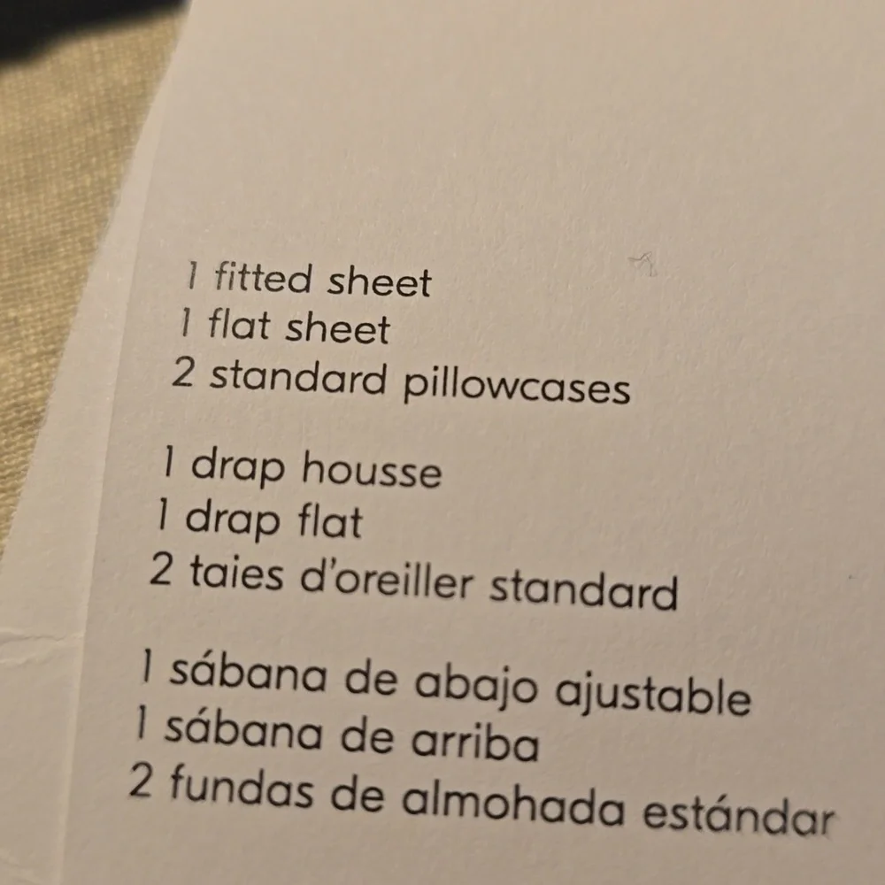 ❤️BUY 2 GET 1 FREE West Elm European Flax Linen Sheet Set, Natural Flax, King